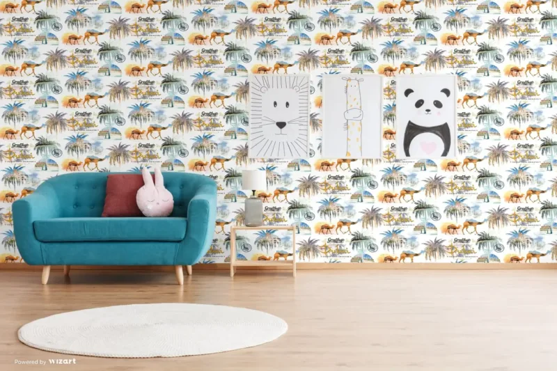 SK Filson Multicolour Mediterranean Shelves Wallpaper