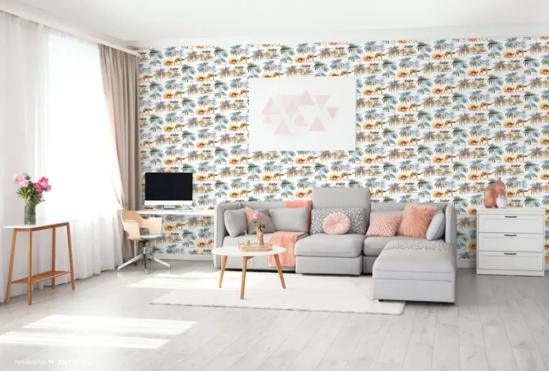 SK Filson Multicolour Mediterranean Shelves Wallpaper