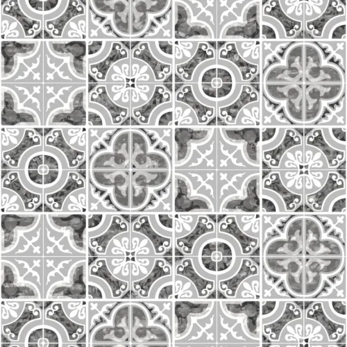 SK Filson Grey Mozaic Tiles Wallpaper