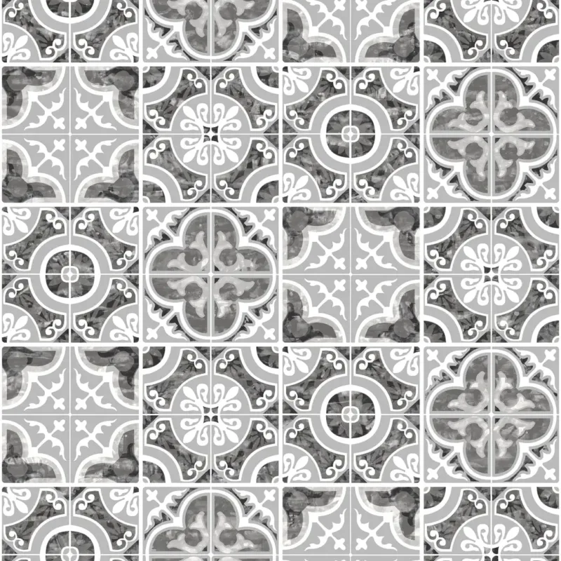 SK Filson Grey Mozaic Tiles Wallpaper