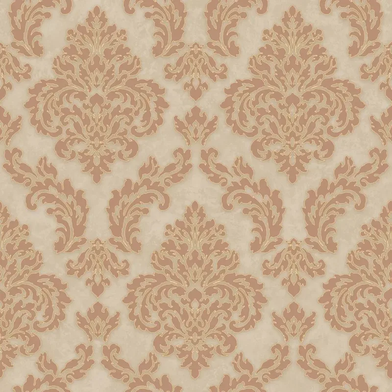 SK Filson Coper Sahara Damask Wallpaper