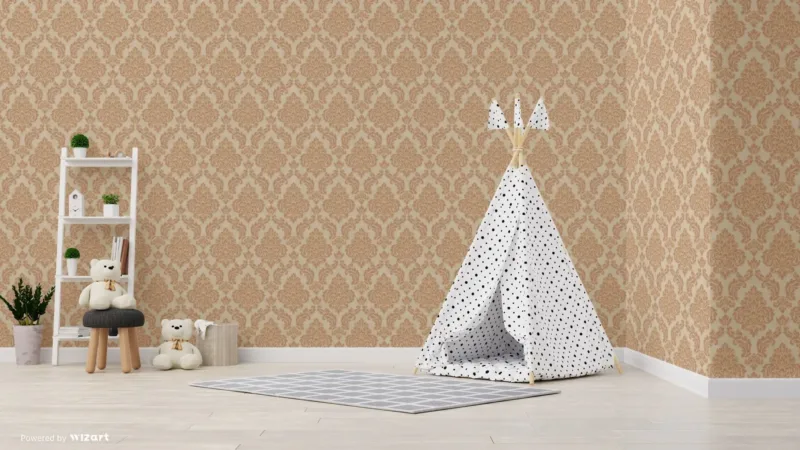 SK Filson Coper Sahara Damask Wallpaper - Image 2
