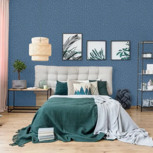 SK Filson Blue Twinkle Twinkle Stars Wallpaper