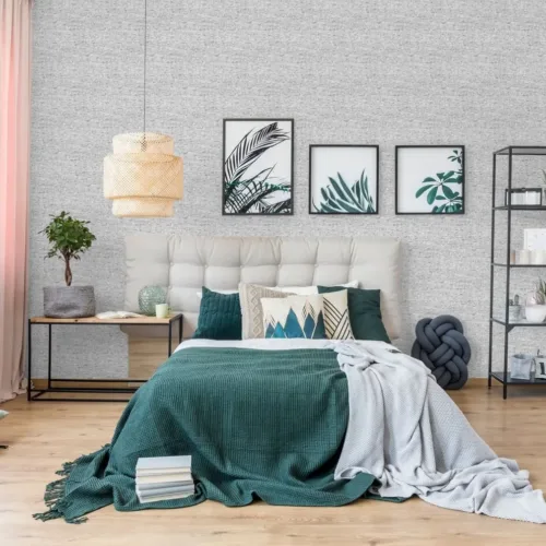 SK Filson Grey Mother of Pearl Wallpaper