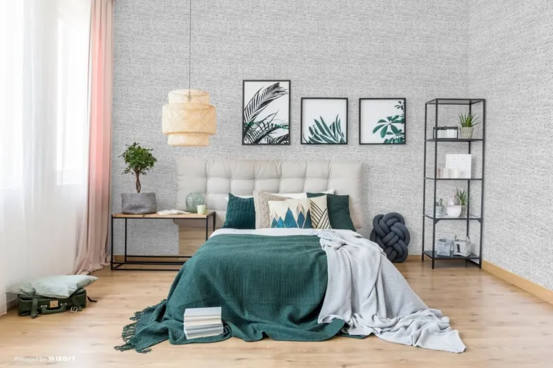 SK Filson Grey Mother of Pearl Wallpaper