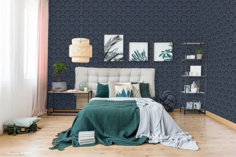 SK Filson Blue Divine Plates Wallpaper