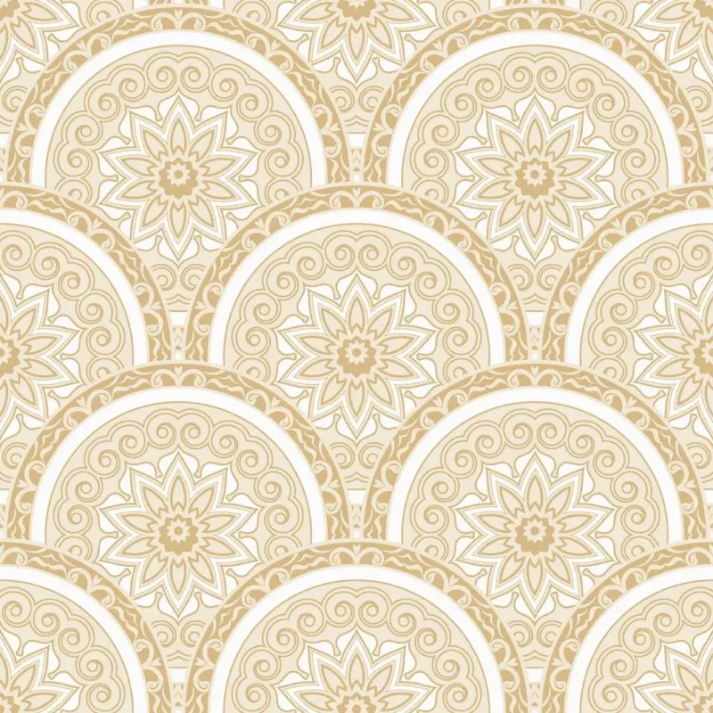 SK Filson Gold Divine Plates Wallpaper