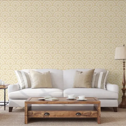 SK Filson Gold Divine Plates Wallpaper