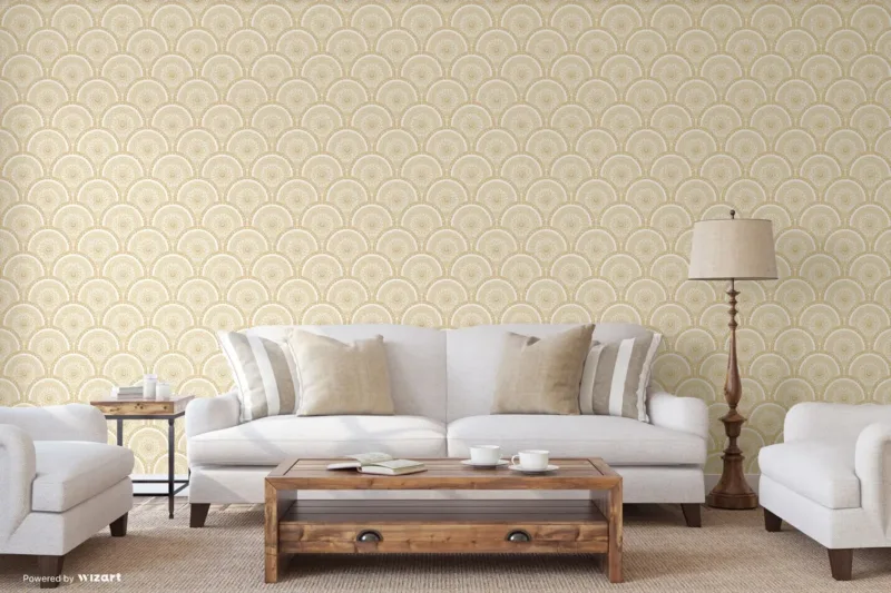 SK Filson Gold Divine Plates Wallpaper