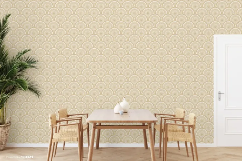 SK Filson Gold Divine Plates Wallpaper
