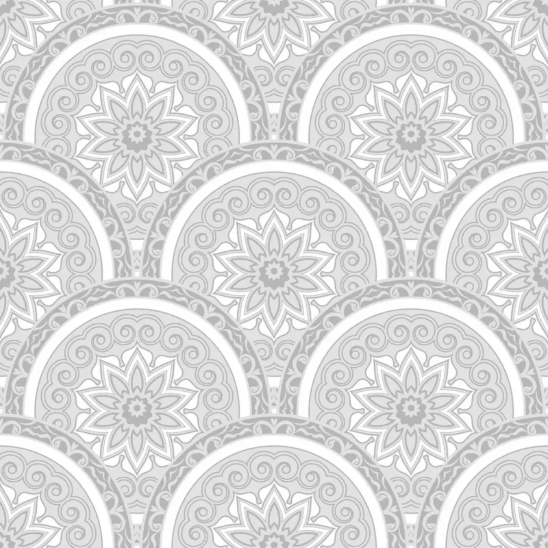 SK Filson Grey Divine Plates Wallpaper