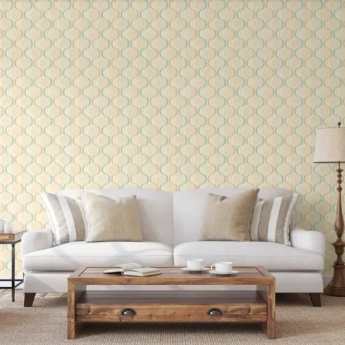 SK Filson Blue Diamond Trellis Wallpaper