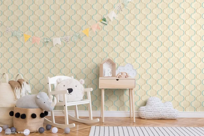 SK Filson Blue Diamond Trellis Wallpaper