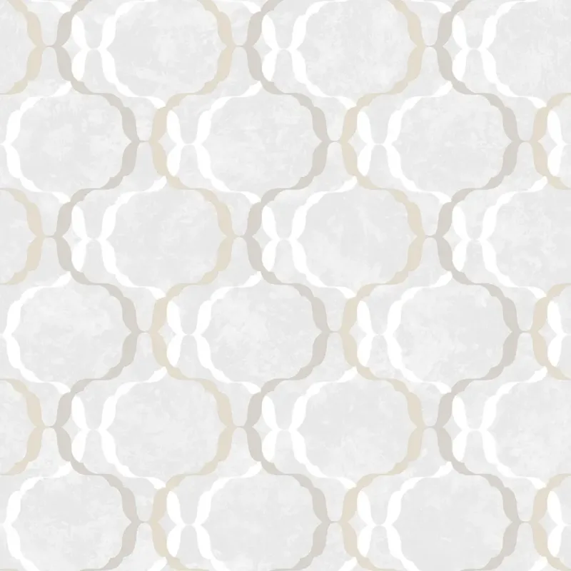 SK Filson Ivory Diamond Trellis Wallpaper