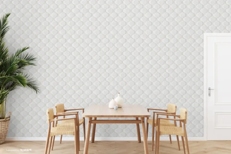 SK Filson Ivory Diamond Trellis Wallpaper