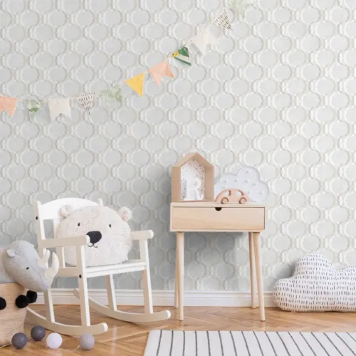 SK Filson Ivory Diamond Trellis Wallpaper