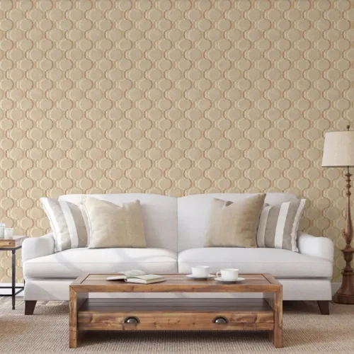 SK Filson Copper Diamond Trellis Wallpaper
