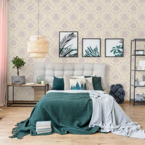 SK Filson Purple Damask Wallpaper