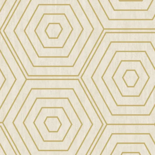 SK Filson Beige Hexagons Wallpaper