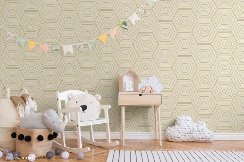 SK Filson Beige Hexagons Wallpaper