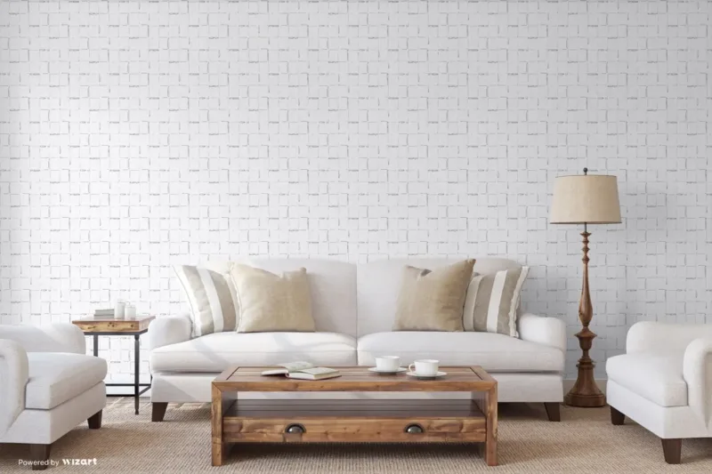 SK Filson Geometric Lines in Silver Wallpaper