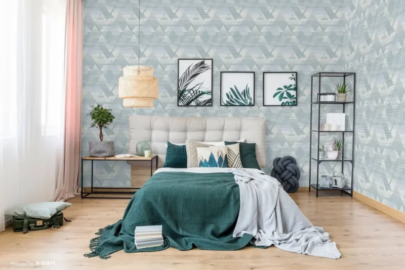 SK Filson Light Blue Prism Wallpaper