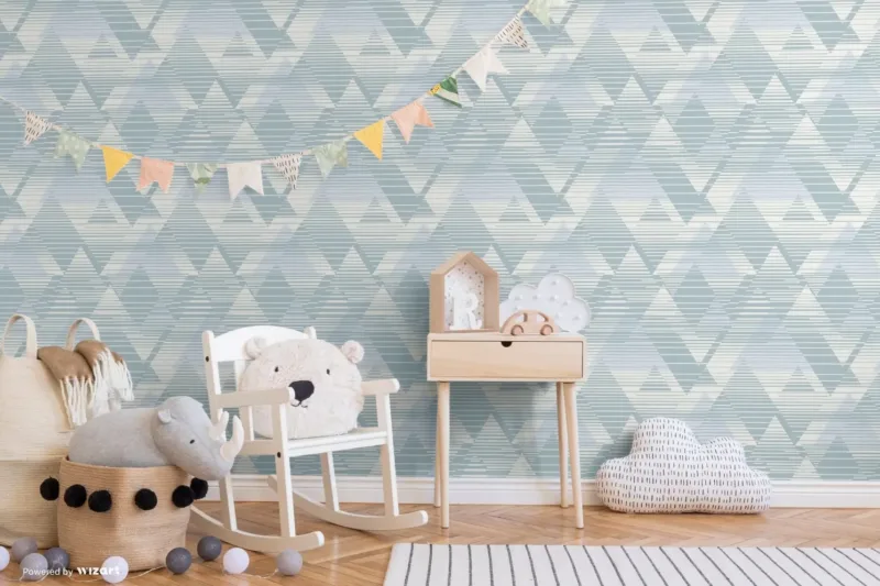 SK Filson Light Blue Prism Wallpaper