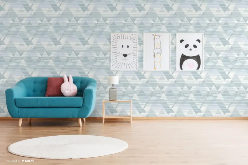 SK Filson Light Blue Prism Wallpaper