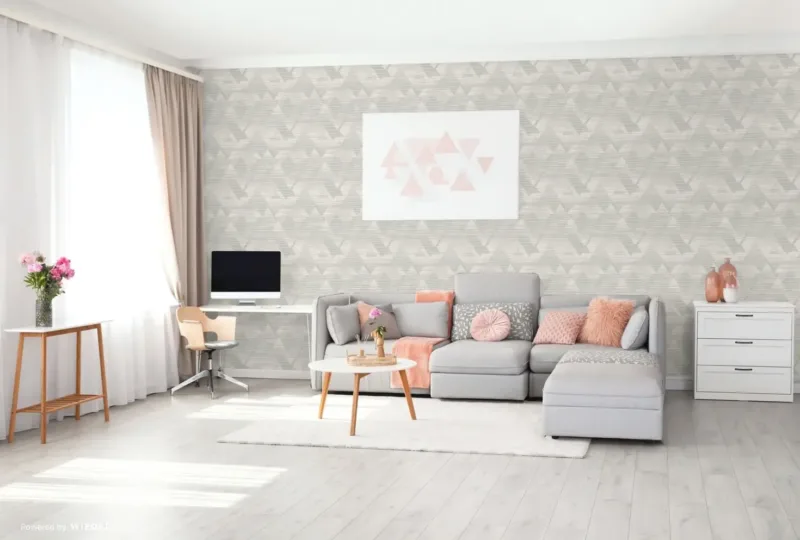 SK Filson Grey Prism Wallpaper