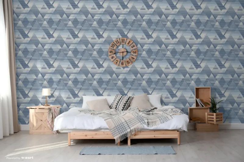 SK Filson Navy Blue Prism Wallpaper
