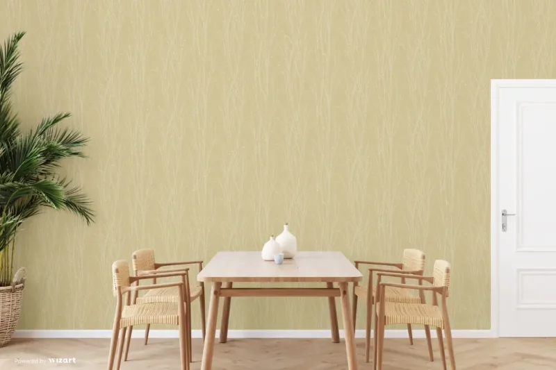 SK Filson Yellow Botanical Ferns Wallpaper