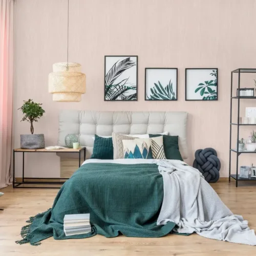 SK Filson Pink Botanical Ferns Wallpaper
