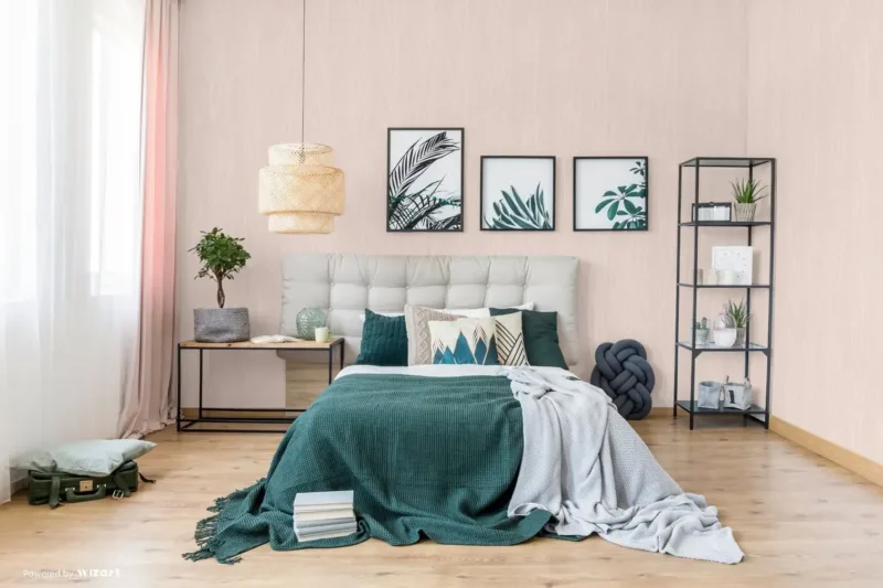 SK Filson Pink Botanical Ferns Wallpaper