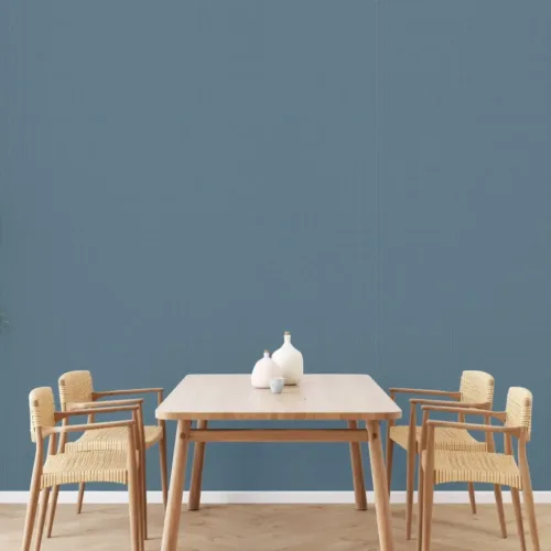 SK Filson Navy Blue Linen Plain Wallpaper