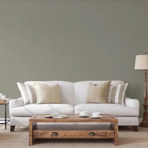 SK Filson Brown Linen Plain Wallpaper
