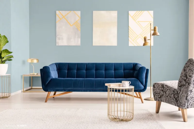 SK Filson Aqua Linen Plain Wallpaper