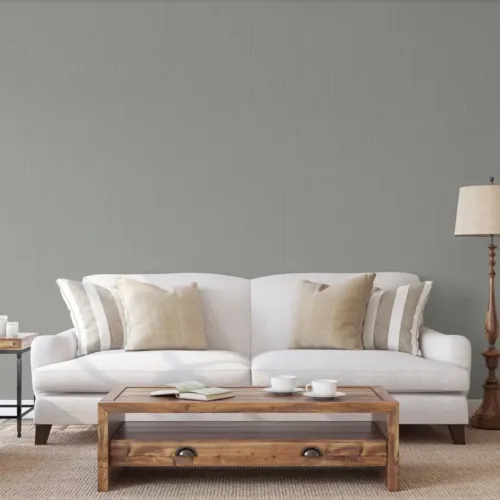 SK Filson Slate Linen Plain Wallpaper