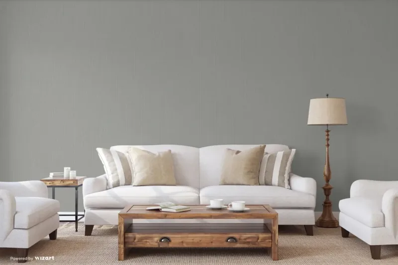 SK Filson Slate Linen Plain Wallpaper