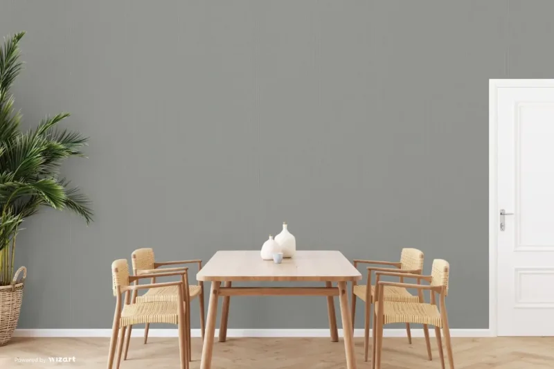 SK Filson Slate Linen Plain Wallpaper