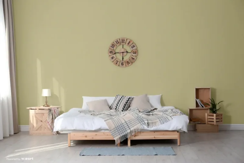 SK Filson Green Linen Plain Wallpaper