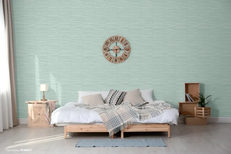 SK Filson Aqau Wavy Lines Wallpaper