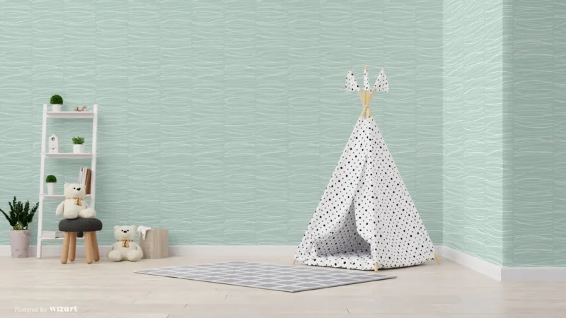 SK Filson Aqau Wavy Lines Wallpaper