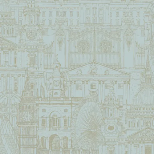 SK Filson Teal London City Wallpaper