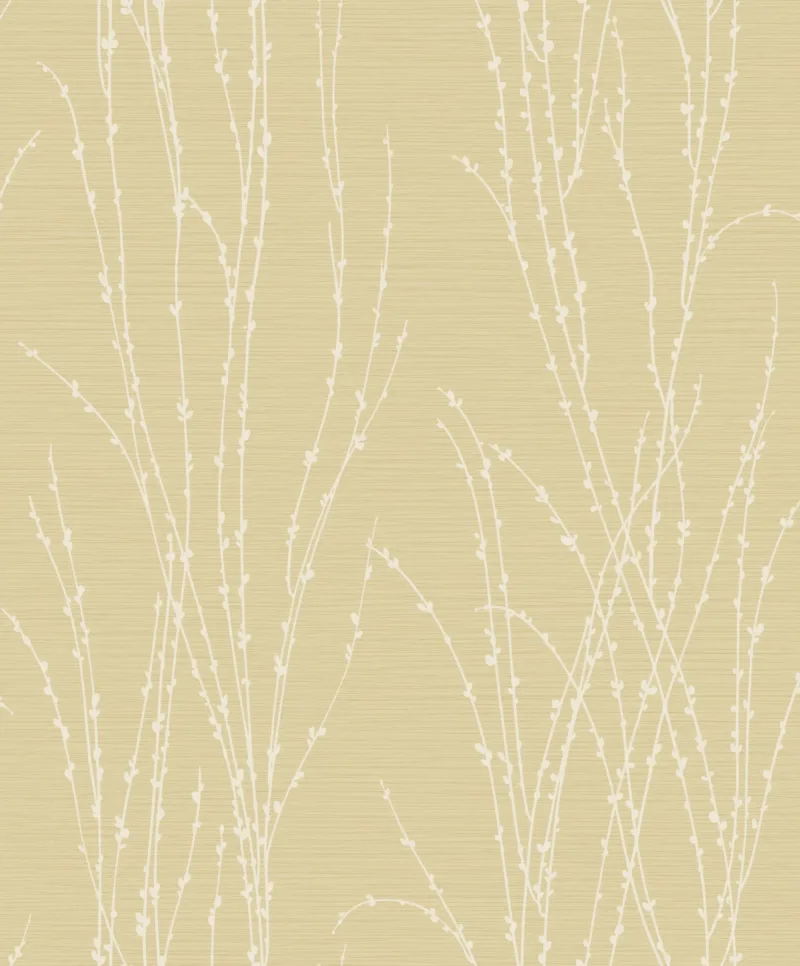 SK Filson Yellow Botanical Ferns Wallpaper