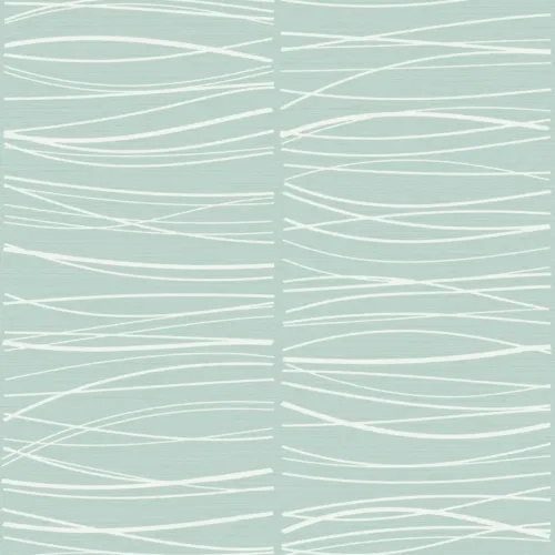 SK Filson Aqau Wavy Lines Wallpaper
